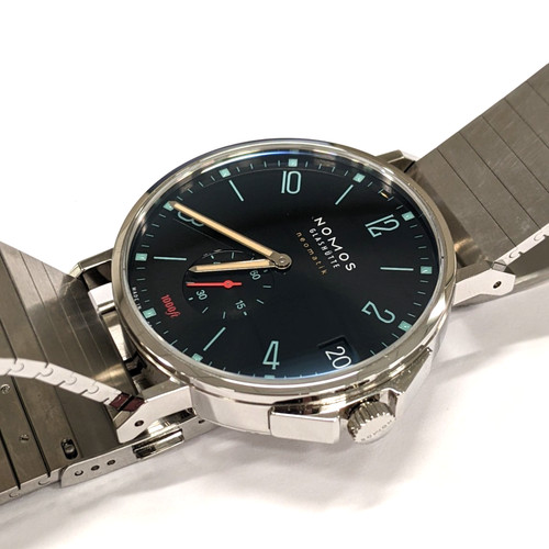 Nomos Tangente Sport Neomatik 42 Date Marine Black Dial Automatic Retail: $5,790
