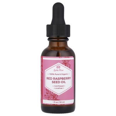 100% Pure & Organic, Red Raspberry Seed Oil, 1 fl oz (30 ml)