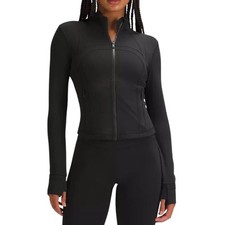 Lululemon Black Define Jacket Nulu Fabric Zip Up Athleisure Women's Size 4