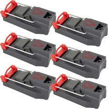 Victor M123SSR Quick-Kill Easy Set Mouse Trap - 6 Reusable 6 Traps, Gray