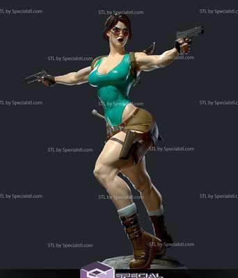 Lara Croft Tomb Raider Hot V2! Custom! 3D Printed 16k ! Painted or Unpainted!