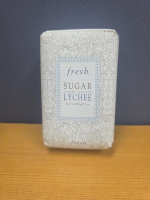 FRESH Sugar Lychee Bar Soap 7 oz HTF Vegetable Soap Made In France New RARE