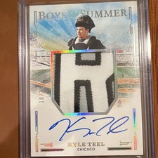 Panini 2025  Boys of Summer Kyle Teel RC Auto Patch Holo Silver /25 JMS-KT