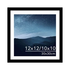 12x12 Picture Frame with Mat for 30 x 30cm Diamond Art Painting, Display Phot...