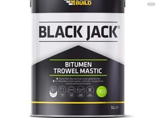 Bitumen Trowel Mastic BLACK JACK 2.5 litre BRAND NEW SEALED ITEM 9 (ref X5)