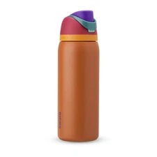 Owala 32oz FreeSip Stainless Steel Water Bottle - Plum/Brown: Portable Drinkware