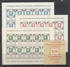 Netherlands 1967 Expo SHEETS with Ticket - cv$97.50