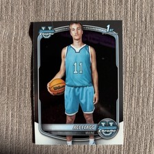 Topps Chrome 1st Bowman Prospects Ace Flagg #BCP-91 Maine Basketball 2025