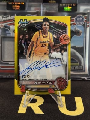 2025-26 Bowman Chrome Prospect - JuJu Watkins #CPA-JA Yellow On