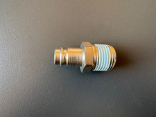 Riegler Nippel, NW 10, Stahl geh&auml;rtet/vern., R 1/2 AG PTFE beschichtet