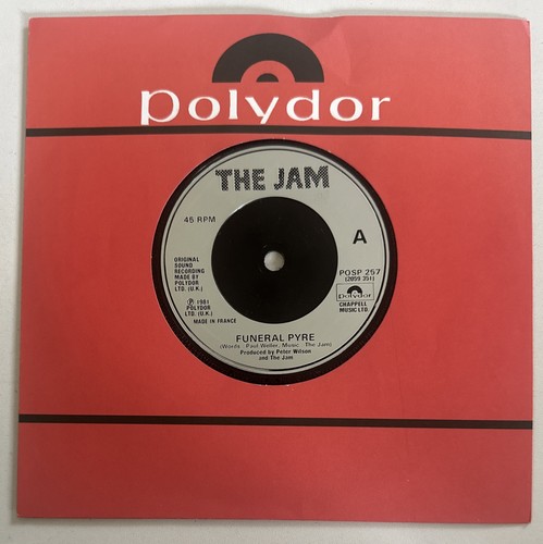 The Jam - Funeral Pyre - 7” Vinyl Single EX / M - Picture 2 of 6