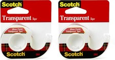 Pack of 2 , Transparent Tape 12'' X 4501 ea