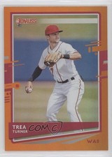 2020 Panini Donruss Holo Orange Trea Turner (Base) #108 0y59
