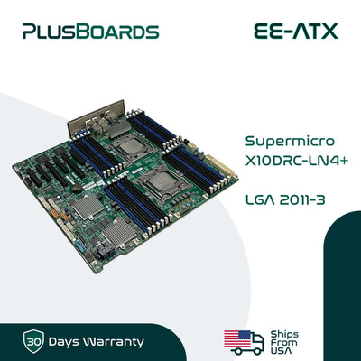 Supermicro X10DRC-LN4+ Dual LGA 2011-3 EE-ATX Quad LAN DDR4 Server Motherboard