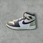 Nike Air Jordan 1 Retro High Silver Toe Black Womens 12 10.5M CD0461-001 OG