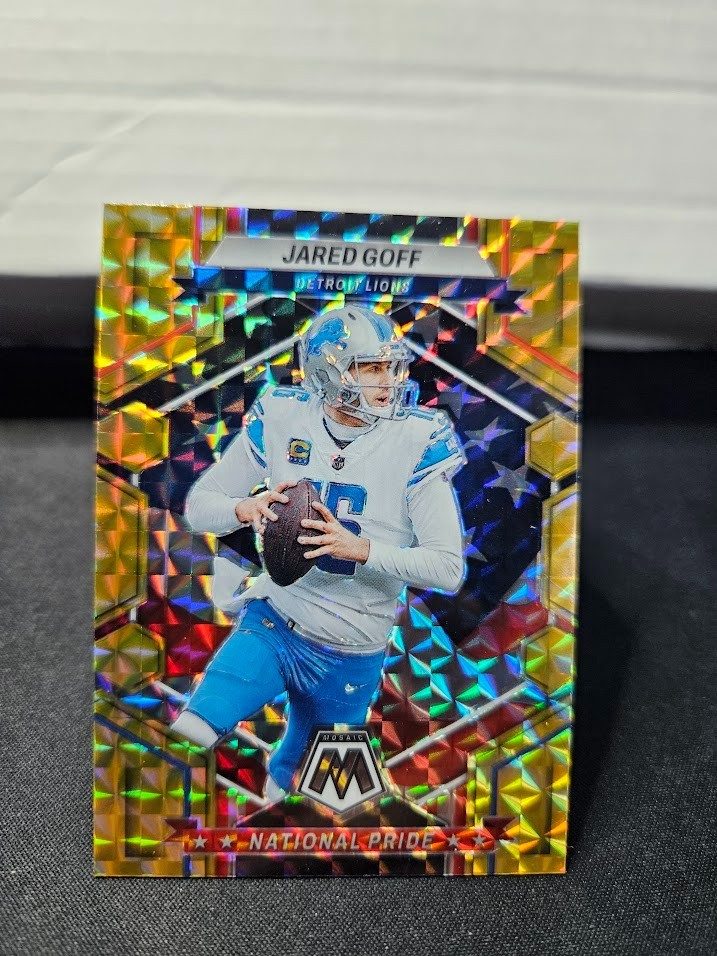 2023 Panini Mosaic - National Pride Reactive Yellow Mosaic Prizm #258 Jared Goff
