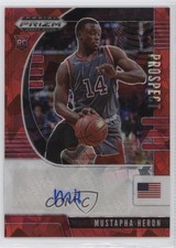 2020 Panini Prizm Draft Picks Prospect Red Ice Mustapha Heron #PA-MU Auto 10ea
