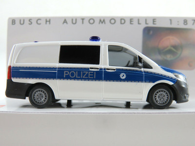 Busch 51187-01 Mercedes-Benz Vito (2017) ''Polizei Bremen / ELW'' 1:87/H0 NEU/OVP
