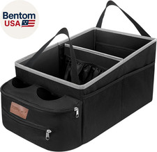 Car Seat Organizer - Passenger Seat Organizer, Collapsible Car Storage with Part