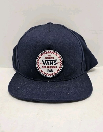 AUTHENTIC VANS OFF THE WALL 1966 BLUE CLASSIC SNAPBACK ADJUSTABLE HAT CAP PATCH - Picture 2 of 11