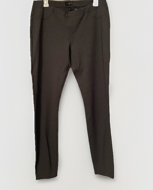 NWT The Limited Stretch Pants Womens Grey Gray Straight Size Large L