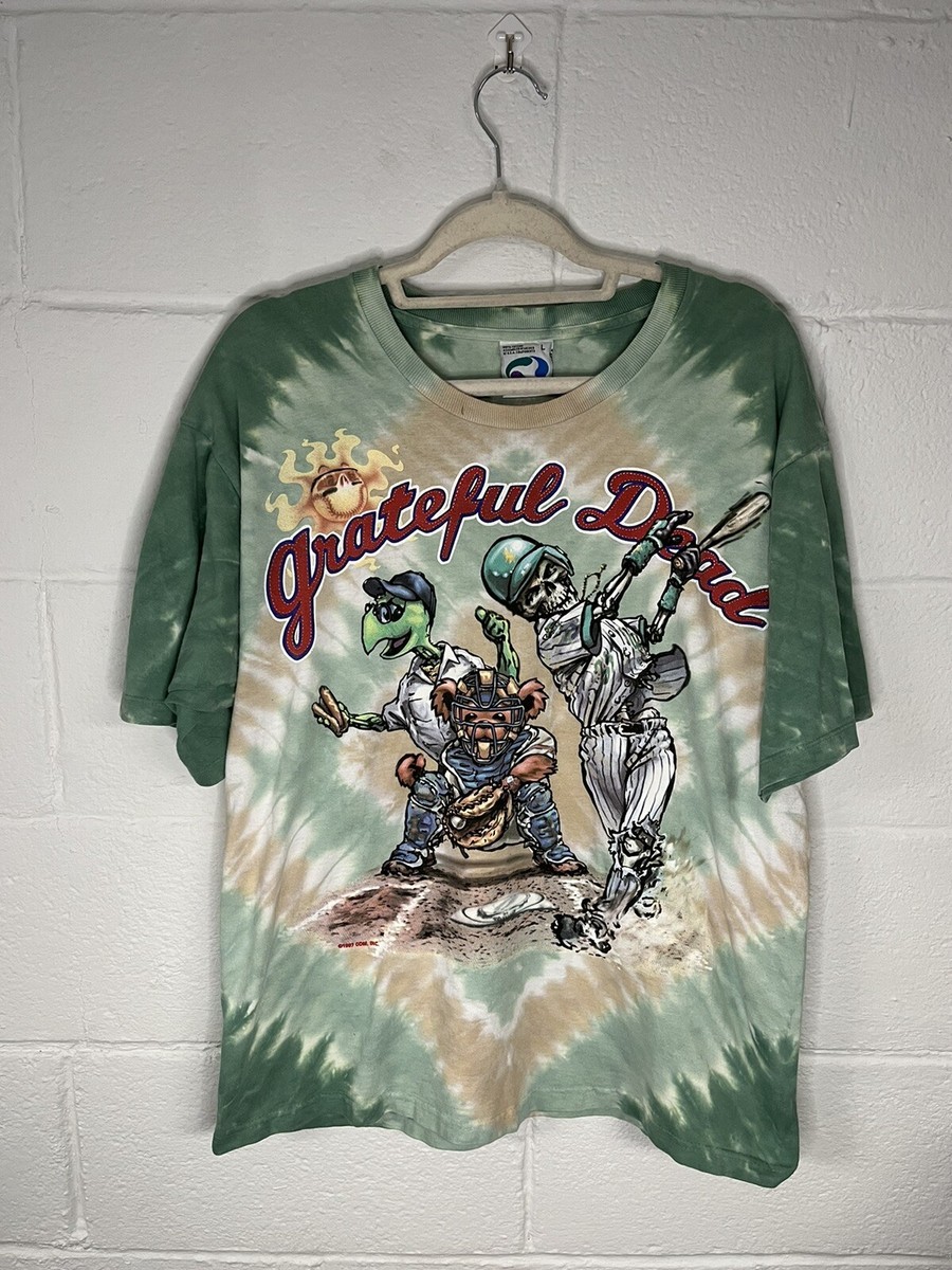 Vintage 1997 Grateful Dead 'Steal Your Base' Liquid Blue T-Shirt