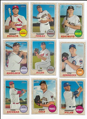 2017 Topps Heritage PICK-A-CARD Markakis Seager Correa Posey Ortiz LeMahieu ++++ - Picture 27 of 82