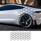 Car Body Waist Line Sticker Honeycomb Graphic Hexagon Decal Decor Accessories