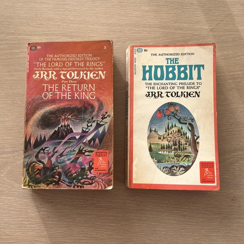 J. R. R. Tolkien Vtg set Ballantine Book paperback Hobbit & Return Of The King
