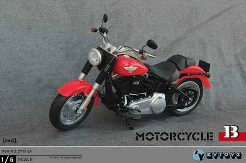 Zytoys 1/6 Scale DieCast Model Bike Heavy Vehicle Motorcycle Red New in Box - 第 1/3 張圖片