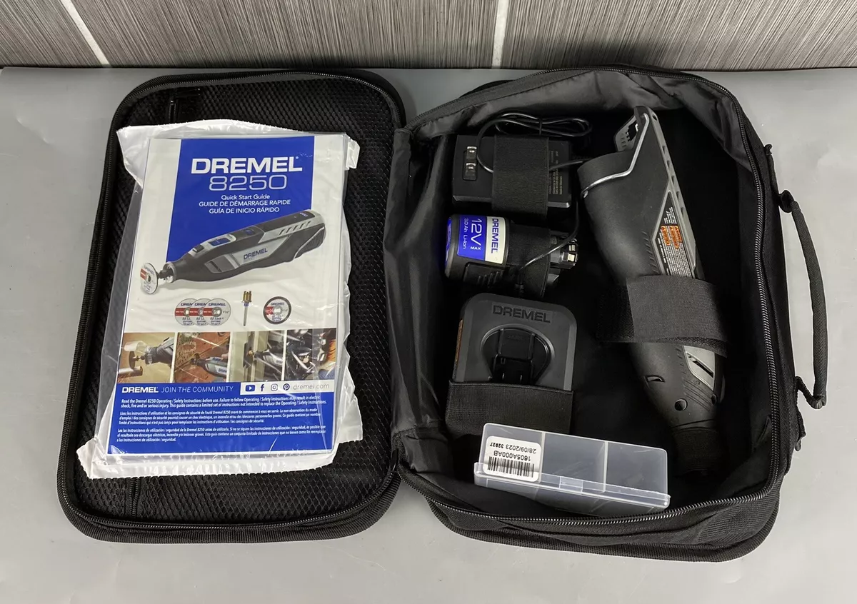 Dremel 8240 12V Cordless Rotary Tool Kit. Battery, Charger, Soft Case &  Manuals