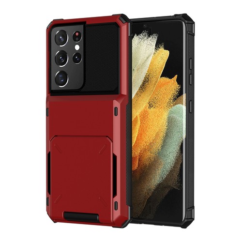 Shockproof Credit Card Wallet Case For Samsung S23 Ultra S22 S21 S20 S10 Note 20 - Photo 18 sur 19