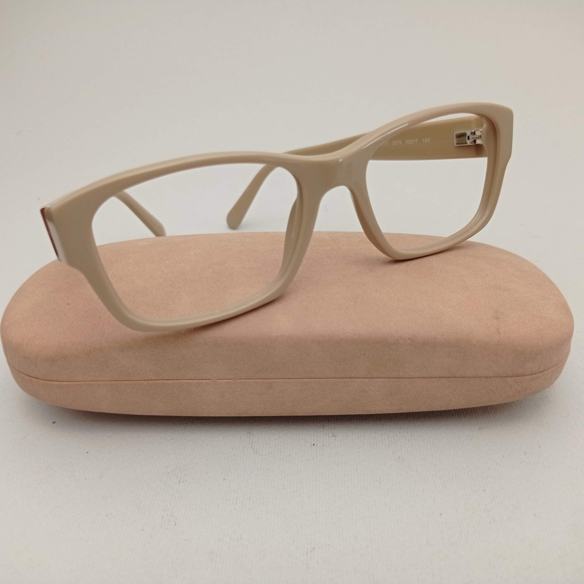 BURBERRY Eyeglasses B 2127 3376 52-17 Beige Frame with BURBERRY Eyeglasses B 2127 3376 52-17 Beige Frame with