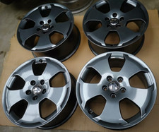 4x GUNMETAL GENUINE AUDI A3 VW T4 GOLF MK 5 6 7 TOURAN CADDY 17" ALLOY WHEELS