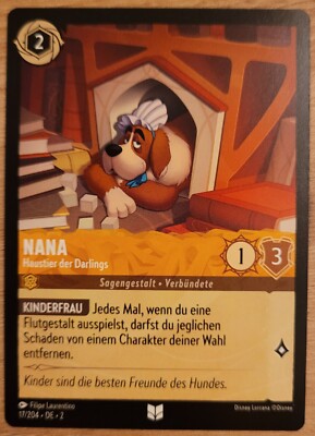 Disney Lorcana, Nana - Haustier der Darlings, 17/204, deutsch