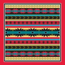 Carolina Creative Bandanna (Modern Aztec) Novelty 22" x 22" Hav-A-Hank
