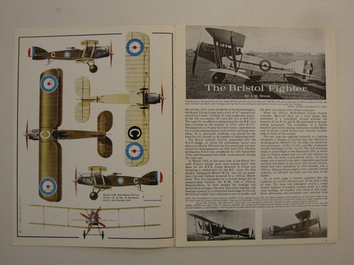 Profile # 21 Bristol Fighter (Specification, Armament, Service History RAF, RFC) - Picture 2 of 5