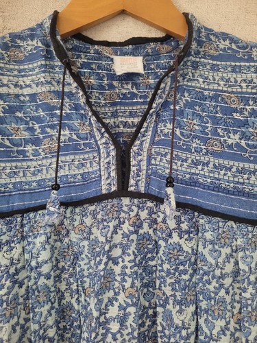 VTG India dress Floral dress Long dress Boho hippie Cotton dress Women's long - Picture 2 of 8