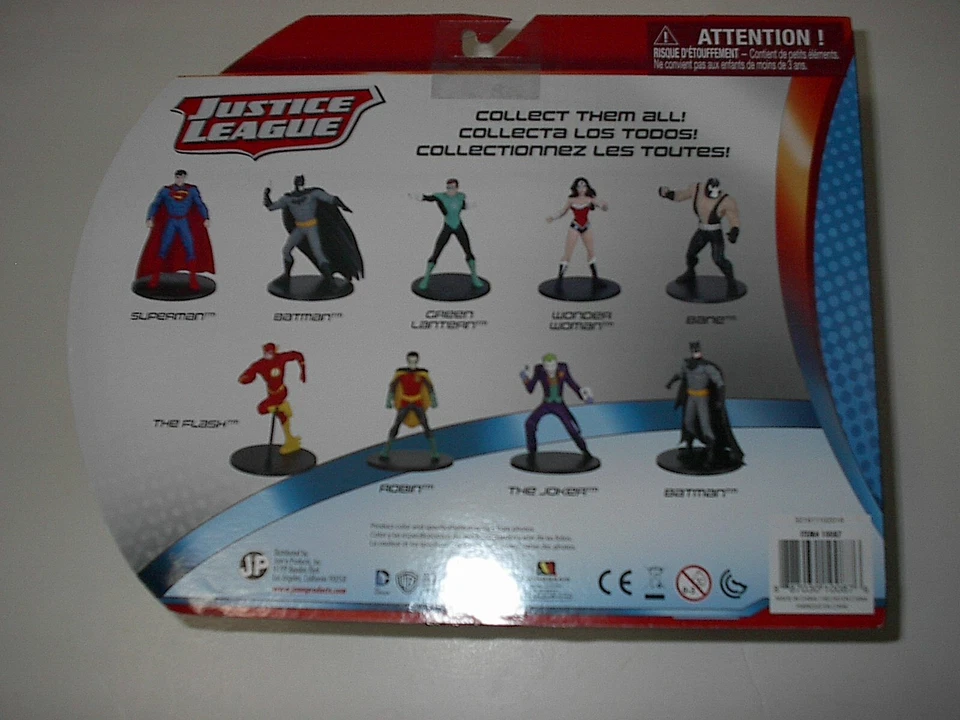 DC COMICS LIGA DE LA JUSTICIA PAQUETE DE 3 NUEVAS FIGURAS DE ACCIÓN PVC DE 4" NUEVAS 2016 BANE JOKER Foto 3 de 3