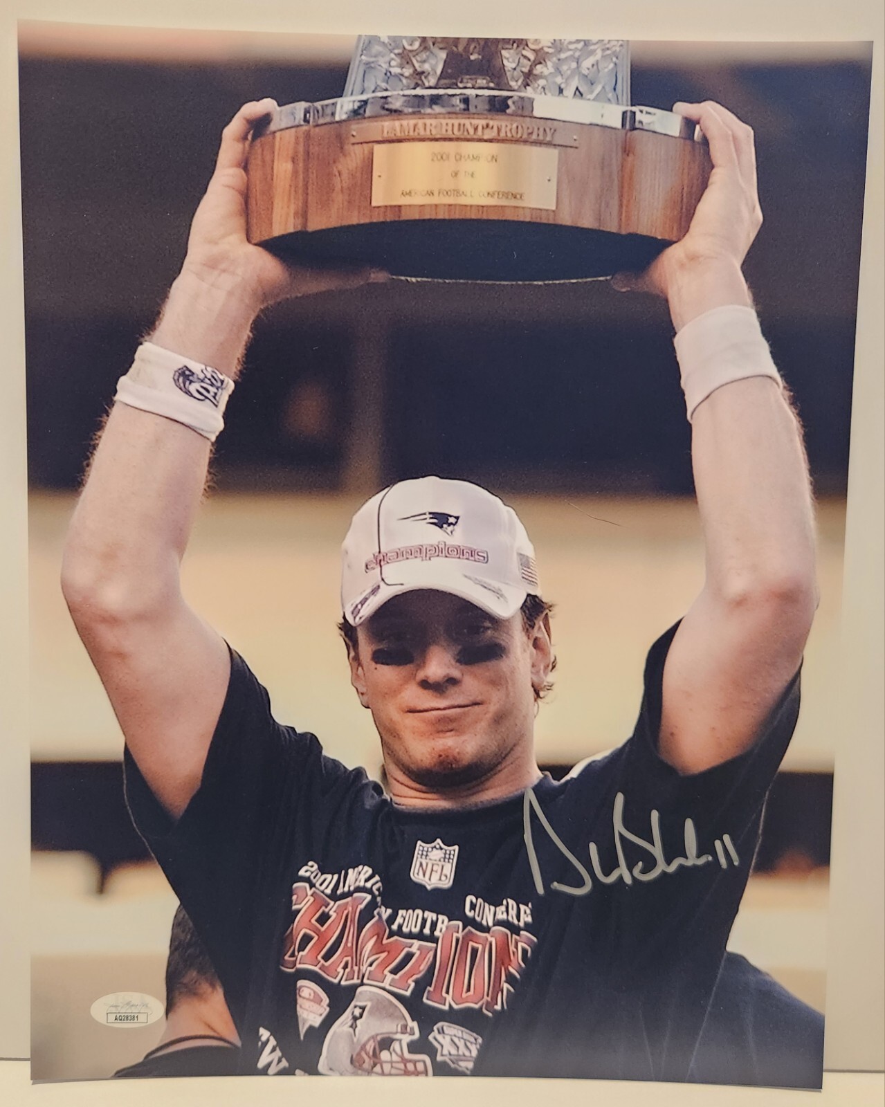 Drew Bledsoe Autographed Signed New England Patriots Bills Washington State 11x14 JSA 