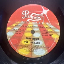 STRIKERS: body music / instrumental PRELUDE 12" Single 33 RPM