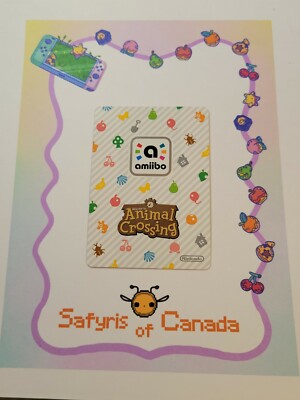 Carta Amiibo Rover #201 Per Animal Crossing, Autentica, Mai Scansionata, Da Collezione