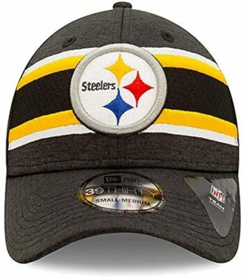 PITTSBURGH STEELERS New Era 39THIRTY 2019 SIDELINE Baseball Hat Flex Fit  M/L