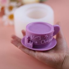 Silicone Cup Mold - Wave Candle Silicone Resin Casting Molds for Candle Res...