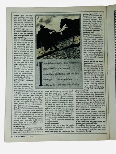 US Weekly Magazine Patrick Swayze #141 November 12, 1990 Collectors Item!!!! - Picture 7 of 10
