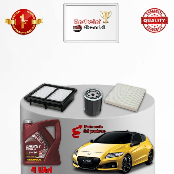 Set Service 3 Filter Und ÖL Honda 1.5 Hybrid 87KW 118CV Von 2013->-image