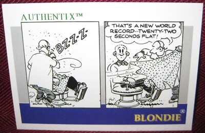 1995 AUTHENTIX BLONDIE #18 MR. DITHERS BASE CARD