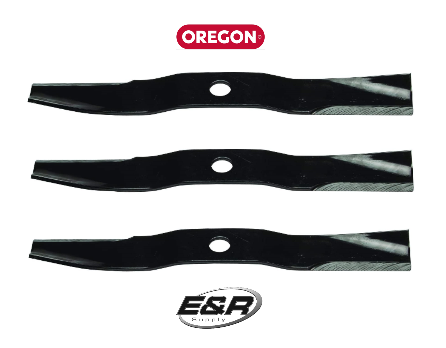 3-Pack Oregon 60-Cut Lawn Mower Blades – 20-1/2 Inch, Fits Kubota ZD21 ZD18 B3030 – Replaces K5645-97520 / K56473434