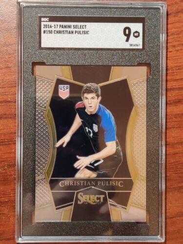 2016-17 Panini Select Christian Pulisic Rookie Card RC SGC 9 USA World Cup - Picture 1 of 2