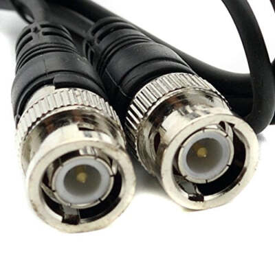 RITEAV 75FT BNC M/M MALE-MALE VIDEO CABLE CCTV DVR BLACK